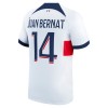 Maillot de Supporter Paris Saint-Germain Juan Bernat 14 Extérieur 2023-24 Pour Homme